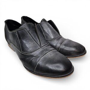 Naughty Monkey Slipknot Oxford Shoes Women Slip On Dusted Grey Leather 8